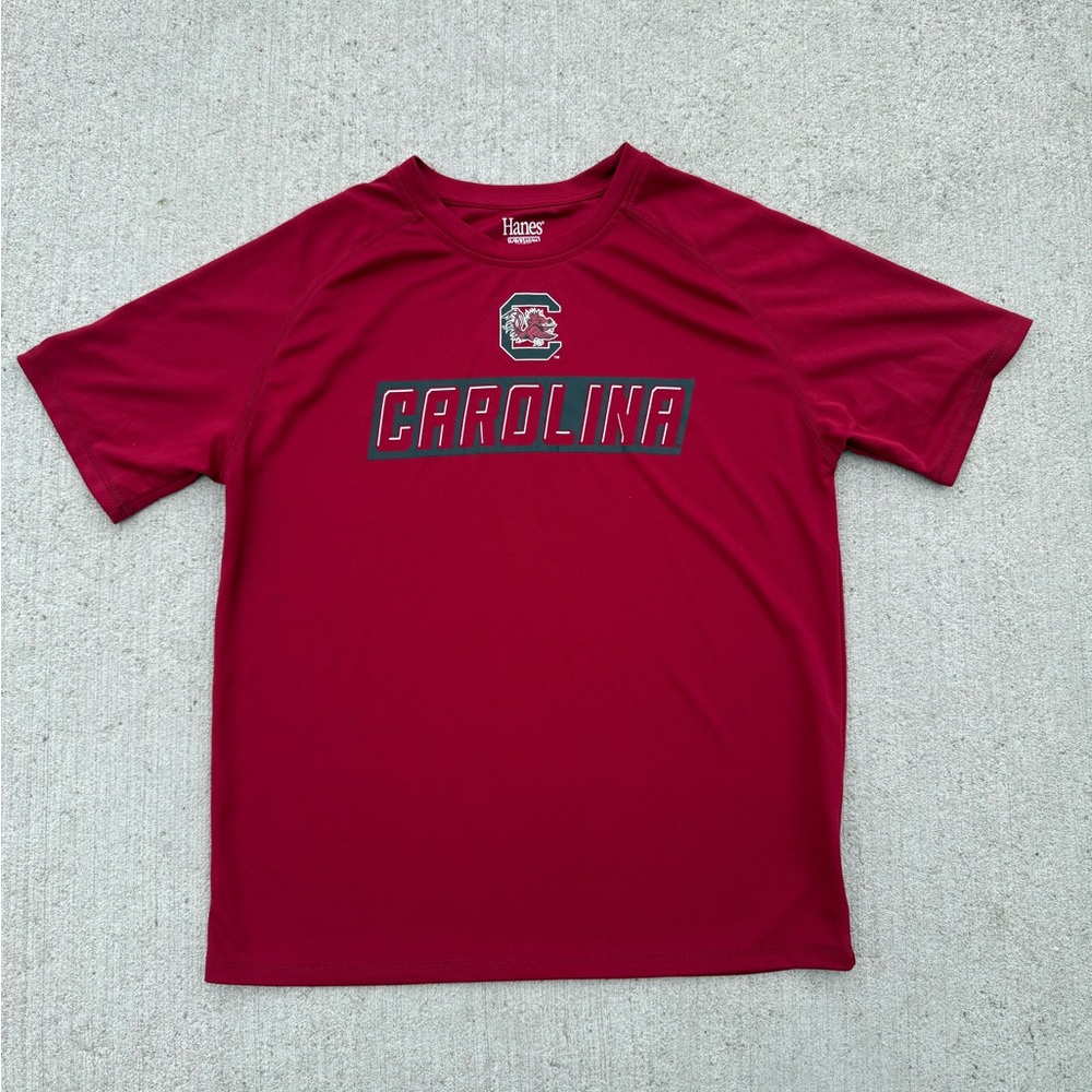 South Carolina Gamecocks T Shirt Red/Maroon -Mens L - Performance Athletic Tee